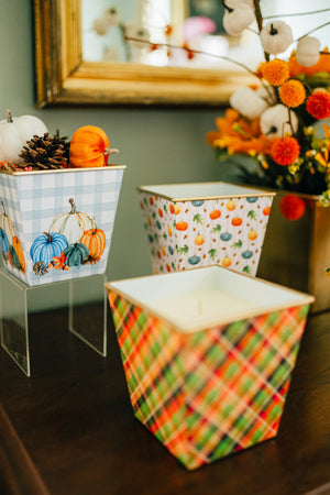 Thanksgiving Pumpkins Cachepot Candle