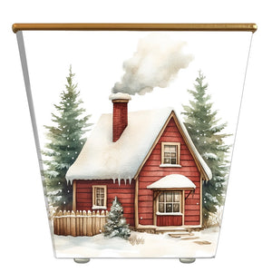 Red Cottage Barn Cachepot Candle