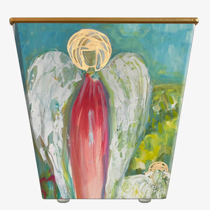 Robin Raymond Angel of Protection Cachepot Candle