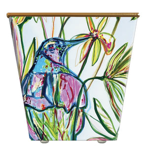 Robin Raymond Morning Hummingbird Cachepot Candle