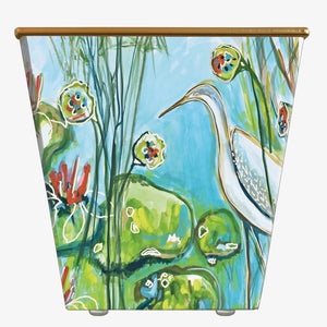 Robin Raymond Waterlillies with Bird Container Only