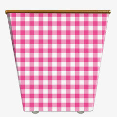 WHH Gingham Check Cachepot Candle