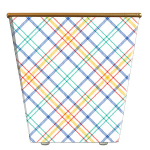WHH Summer Plaid: Cachepot Container Only