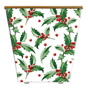 WHH White House Holly Leaves Cachepot Candle