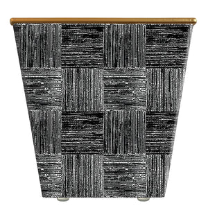 Grasscloth Blocks Cachepot Candle