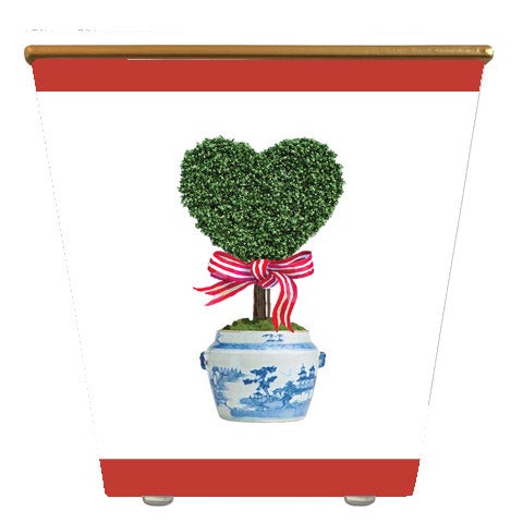 WHH Heart Topiary Tree:  Cachepot Container Only