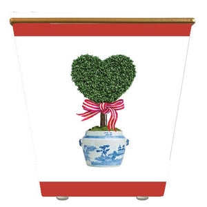 WHH Heart Topiary Tree:  Cachepot Container Only