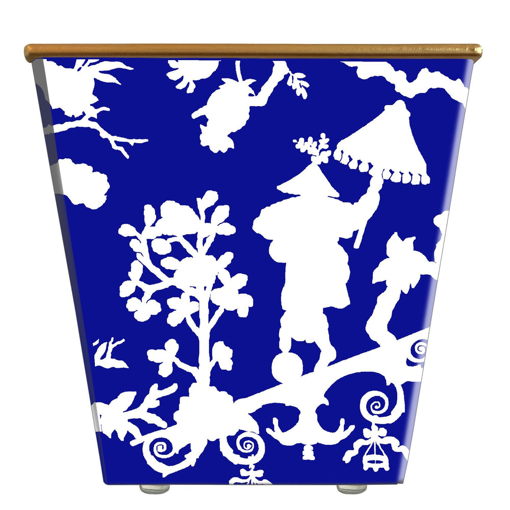 Chinoiserie Figures Cachepot Candle