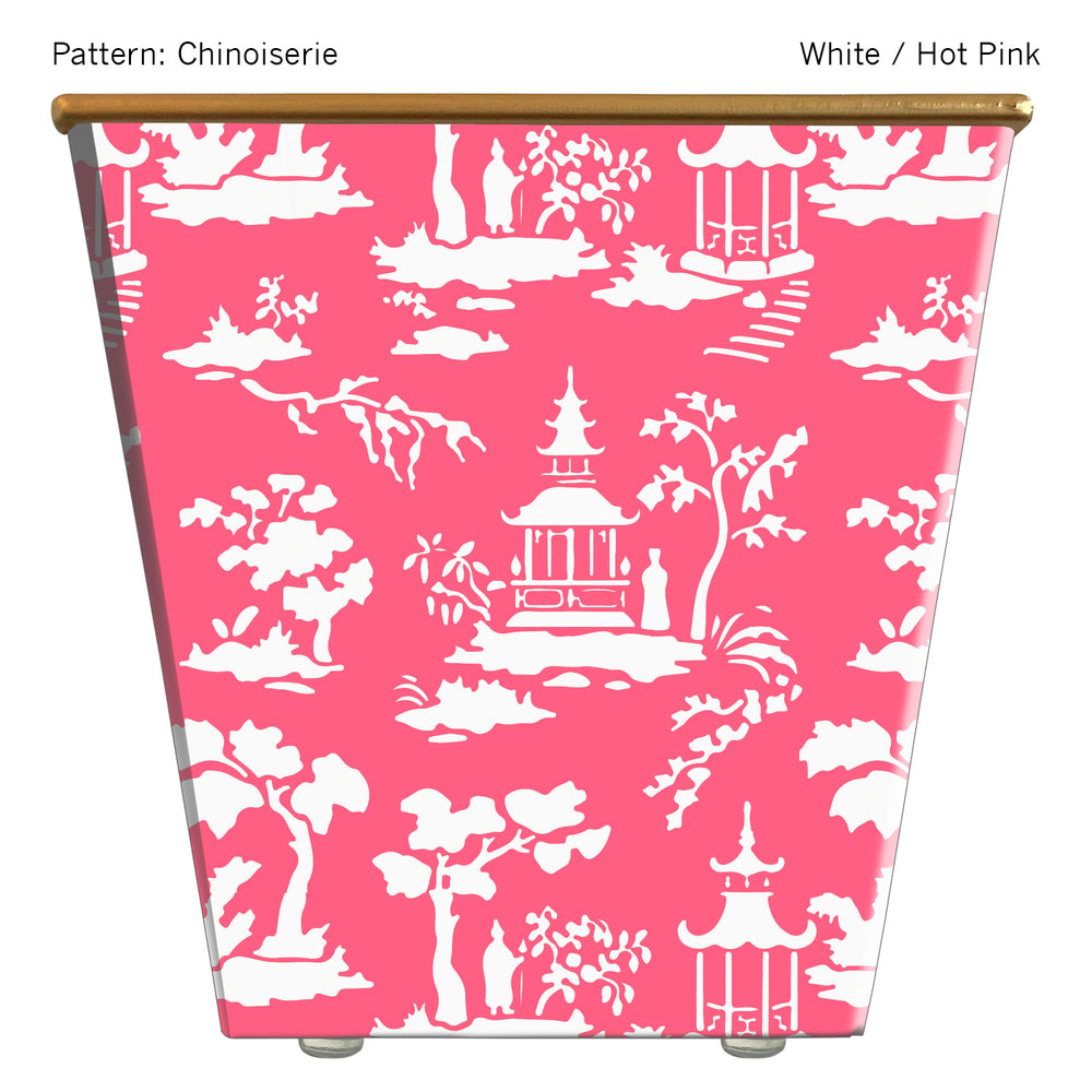 Large Cachepot Container: WHH Chinoiserie