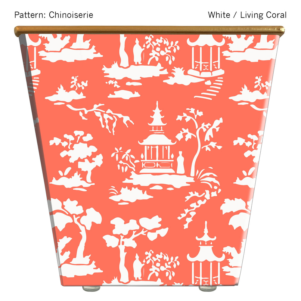 Large Cachepot Container: WHH Chinoiserie